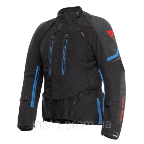 Мотокуртка Dainese SUPER ADVENTURE ABSOLUTESHELL JACKET BLACK BLACK BLUE 52