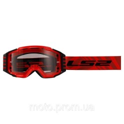 Маска кросова LS2 Charger Pro Goggle Red with Clear Visor Маска кросова LS2 Charger Pro Goggle Red with Clear Visor