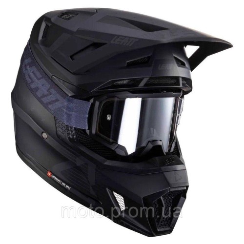 Мотошолом LEATT Moto 7.5 + Goggle Stealth L