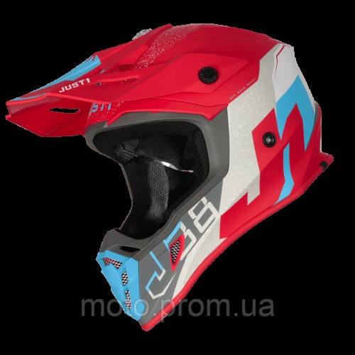 Мотошлем Just1 J38 Korner Blue Red XL