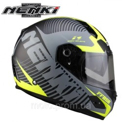 Шолом (інтеграл) Nenki FF-856, Matte Grey Yellow (S)