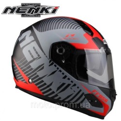 Шолом (інтеграл) Nenki FF-856, Matte Grey Red (S)