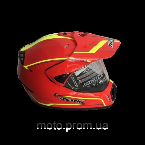Шлем (мотард) Nenki MX-310, Gloss Red (L)