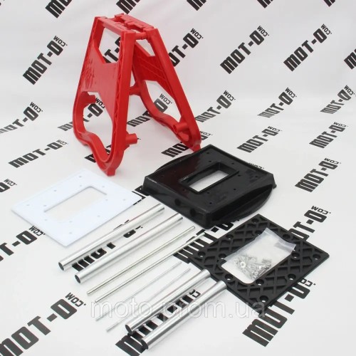 Мотоподставка Plastic&Aluminum, Motocross, красная 