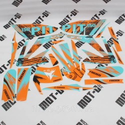 Наклейки на пластик (комплект), оранжевый KOVI 125-4Т (125/150 Pit Bike) Наклейки на пластик (комплект), оранжевый KOVI 125-4Т (125/150 Pit Bike)