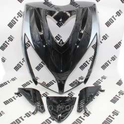 Обтічник фари (клюв) комплект, чорний FADA YB150T-15D