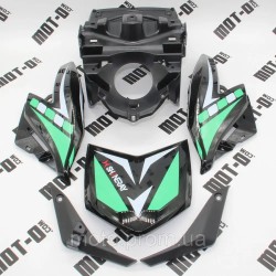 Обтічник фари у зборі, зелено-чорний Shineray XY200GY-6С Обтічник фари у зборі, зелено-чорний Shineray XY200GY-6С