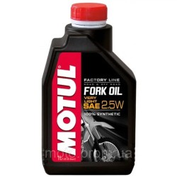 Олива Motul Fork Oil Very Light Factory Line SAE 2,5W (1L) 100% Синтетична (Гідравлічна олива для амортизаторів) Олива Motul Fork Oil Very Light Factory Line SAE 2,5W (1L) 100% Синтетична (Гідравлічна олива для амортизаторів)
