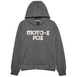 Толстовка FOX Oversize Zip Hoodie - MOTO-X [Graphite], L