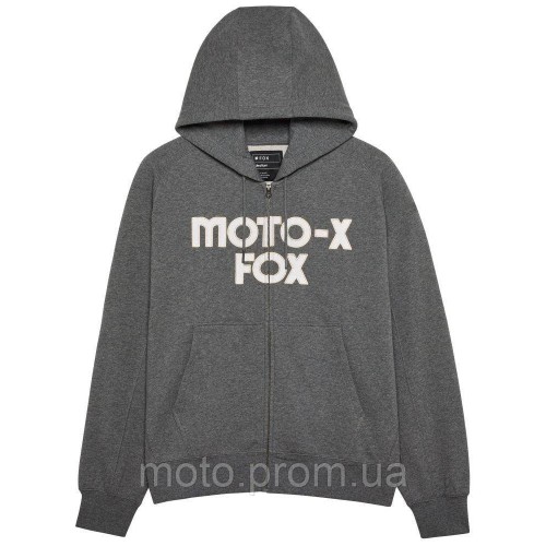 Толстовка FOX Oversize Zip Hoodie - MOTO-X [Graphite], M
