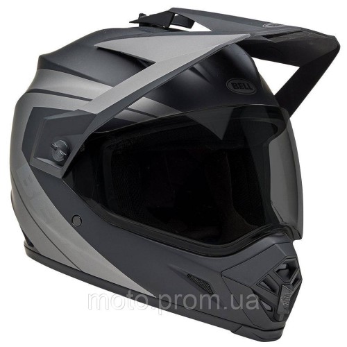 Шолом BELL MX-9 Adventure Helmet - BLACKOUT [Grey], XXL