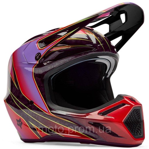 Шолом FOX V3 RS Helmet - CANVAS [Red], XL