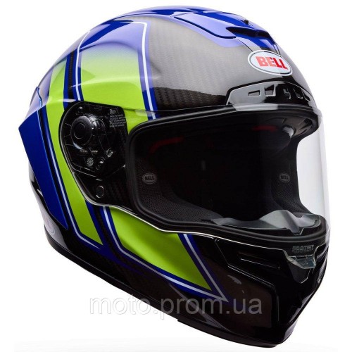 Шолом BELL RACESTAR DLX Flex® Helmet - GRID [Blue], L