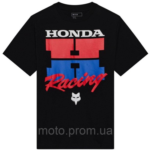 Футболка FOX Short Sleeve Tee - HONDA® [Black], XL