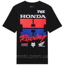 Футболка FOX Youth Short Sleeve Tee - HONDA® [Ultra Black], YXL