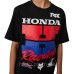 Футболка FOX Youth Short Sleeve Tee - HONDA® [Ultra Black], YXL