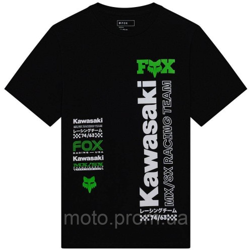 Футболка FOX Short Sleeve Tee - KAWI® [Black], XL