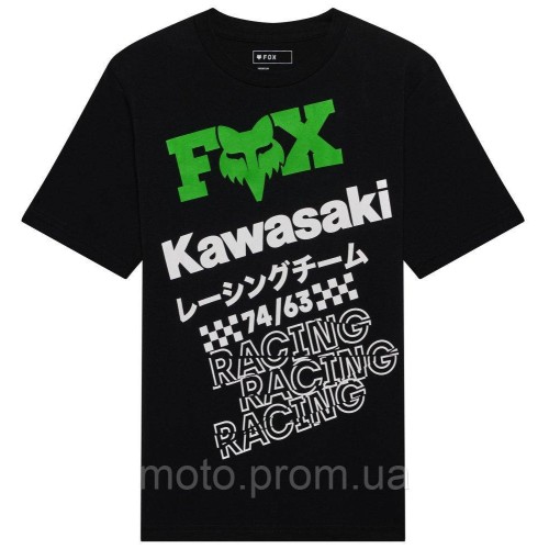 Футболка FOX Youth Short Sleeve Tee - KAWI® [Ultra Black], YL