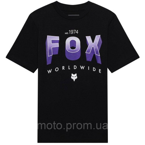 Футболка FOX Youth Short Sleeve Tee - BLOCK [Black], YXL