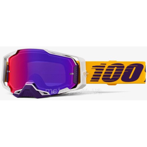 Окуляри 100% ARMEGA Goggle [Difenbak], Mirror Purple Lens