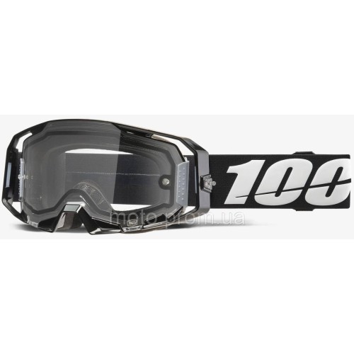 Окуляри 100% ARMATIC Enduro Goggle [Black], Dual Clear Lens