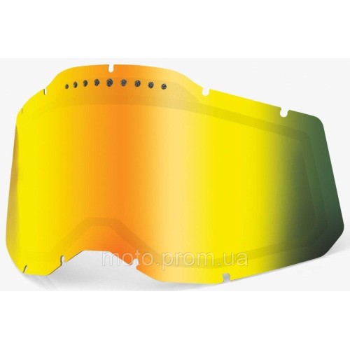 Лінза 100% RC2/AC2/ST2 (Gen.2) Dual Vented Lens [Mirror Gold], Dual Mirror Gold Lens