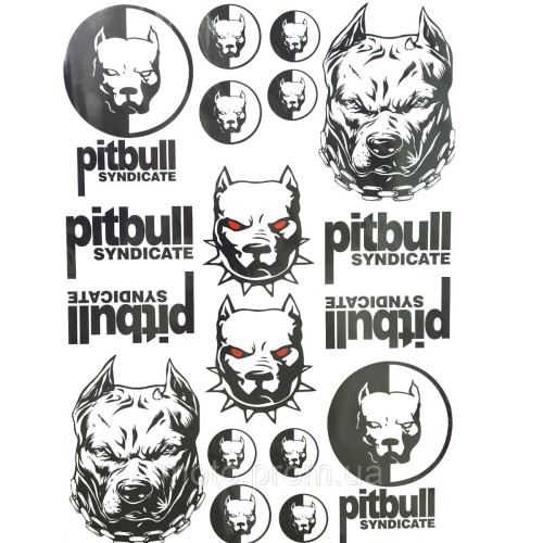 Наклейка лист А3 Pitbull