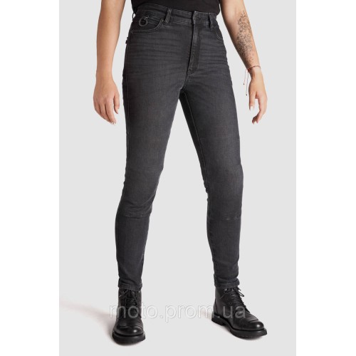 Мотоджинси одношарові PandoMoto LADY KAYA Slim Grey W31-L32