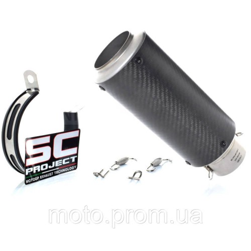 Глушник прямоток SC Project Carbone XPT042 D60mm
