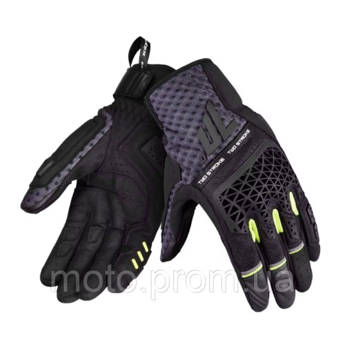Моторукавички Seventy N60 TWO STROKE Black Grey Yellow XXXL