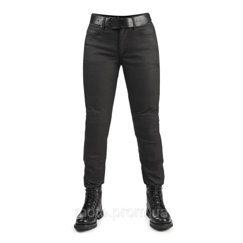 Мотоджинсы однослойные PandoMoto LADY LORICA Slim Black W26-L30
