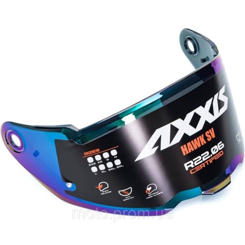 Візор AXXIS Hawk MT V-31 Irridium Blue