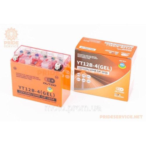 Акумулятор 12V10Аh YT12B-4 GEL (L150*W70*H130 мм)