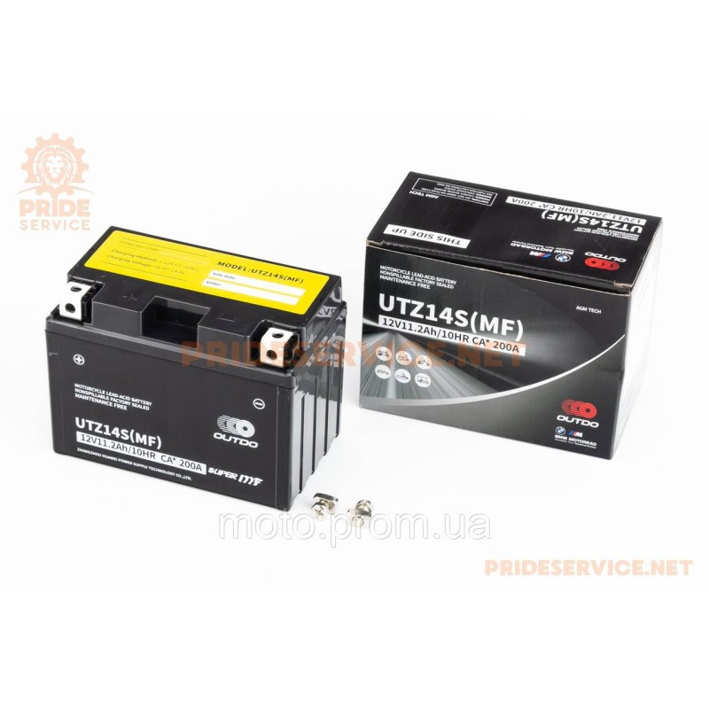 Аккумулятор 12V11,2Аh UTZ14S(MF) кислотный (L150*W87*H110мм)