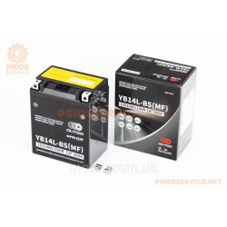 Акумулятор 12V14Аh YB14L-BS(MF) кислотний (L132*W88*H163мм)