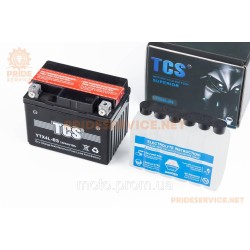 Акумулятор 12V4Ah YTX4L-BS кислотний (L113*W70*H90мм)
