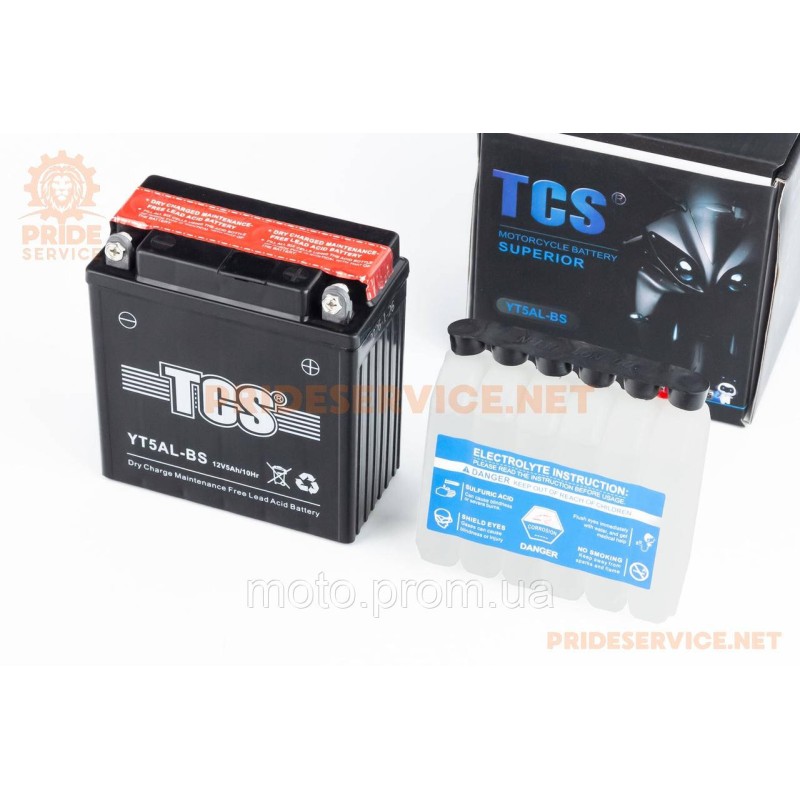 Аккумулятор 12V5Ah YT5AL-BS кислотный (L120*W60*H130мм)