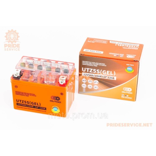 Акумулятор 12V5AhUTZ5S GEL (L113*W70*H85mm)