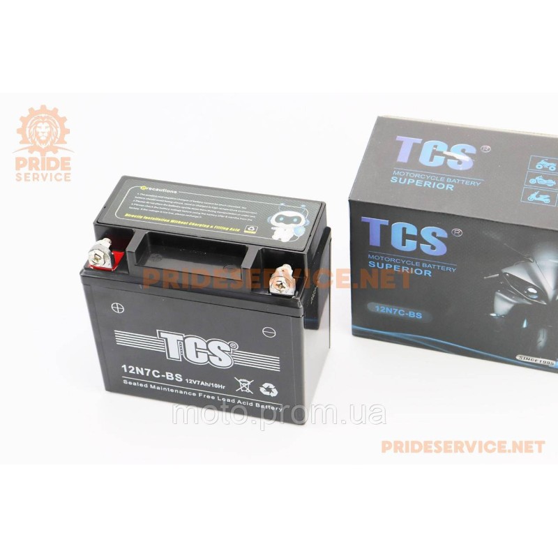Акумулятор 12V7Ah 12N7C-BS GEL (L137*W76*H124мм)