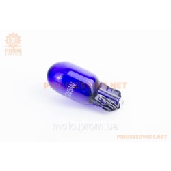 Лампа поворотника T10 (без цоколя), синя 12V/5W Лампа поворотника T10 (без цоколя), синя 12V/5W