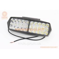 Фара додаткова світлодіодна вологозахисна-30 LED з кріпленням, прямокутна 190x70мм із стробоскопом Фара додаткова світлодіодна вологозахисна-30 LED з кріпленням, прямокутна 190x70мм із стробоскопом