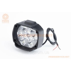 Фара додаткова світлодіодна вологозахисна-9 LED, (77x64мм) з кріпленням Фара додаткова світлодіодна вологозахисна-9 LED, (77x64мм) з кріпленням