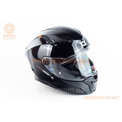 Шлем интеграл (стандарт DOT/ECE), выдвижные очки PANTHER SV S (55-56см), чёрный