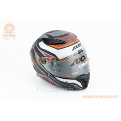 Шлем интеграл (стандарт DOT/ECE), выдвижные очки PANTHER SV THORN L (59-60см), чёрно-серый мат Шлем интеграл (стандарт DOT/ECE), выдвижные очки PANTHER SV THORN L (59-60см), чёрно-серый мат