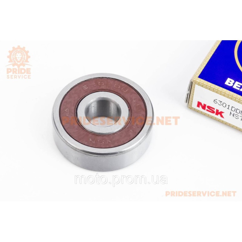 Підшипник 6301 2RS (12x37x12) колеса заднього JH