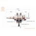 Loncin JL200-68A Коленвал+подшипники+шестерня CBB-200cc