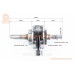 Loncin LX250GY-3 Коленвал+подшипники+шестерня CBB-250cc