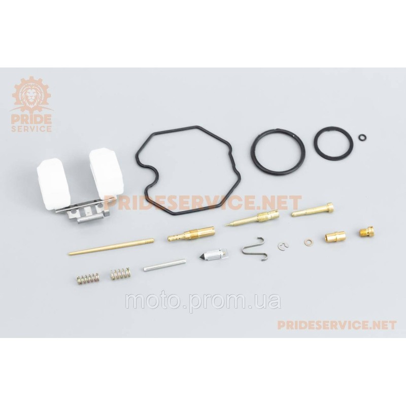 Ремонтний комплект карбюратора PZ-27 125-150cc, 17 деталей+поплавок
