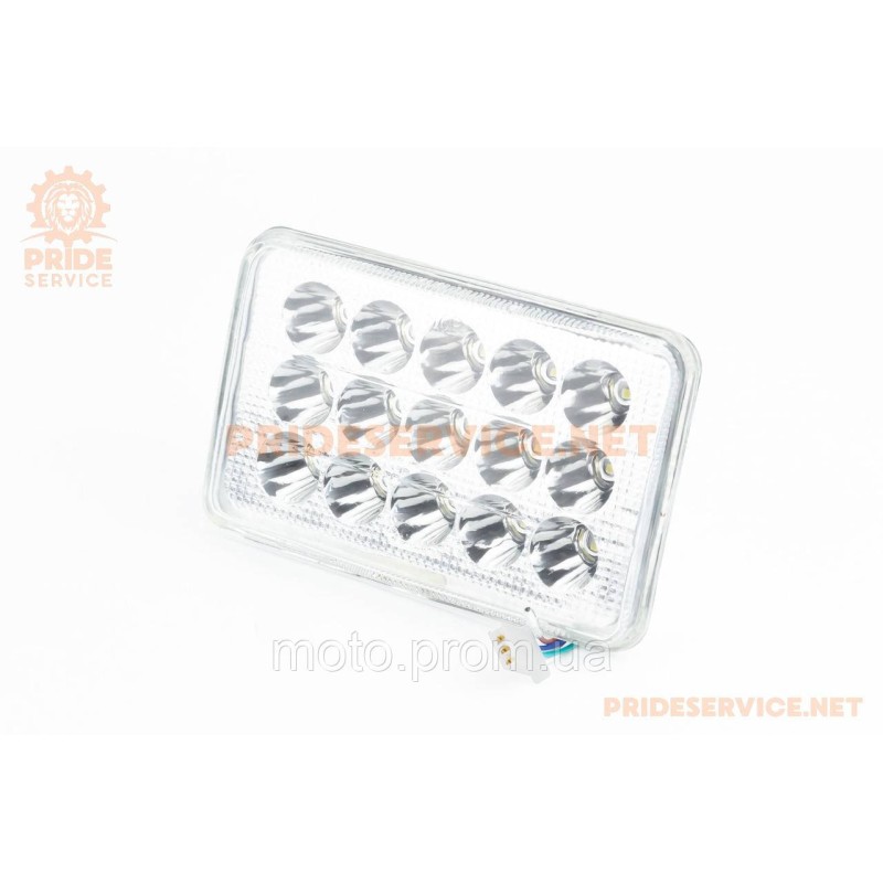 Фари квадратна передня частина 15-LED, 165x105мм, TUNING