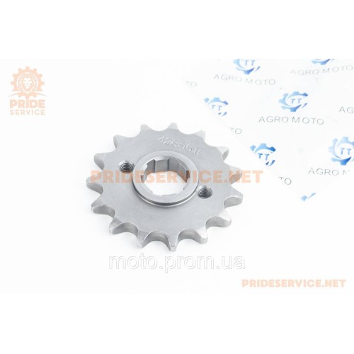 LIFAN LF150-10В Зірка передня CG/CB-420H-15T (шліц 4мм) (з бортиком)